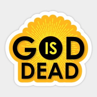 God is dead Sticker